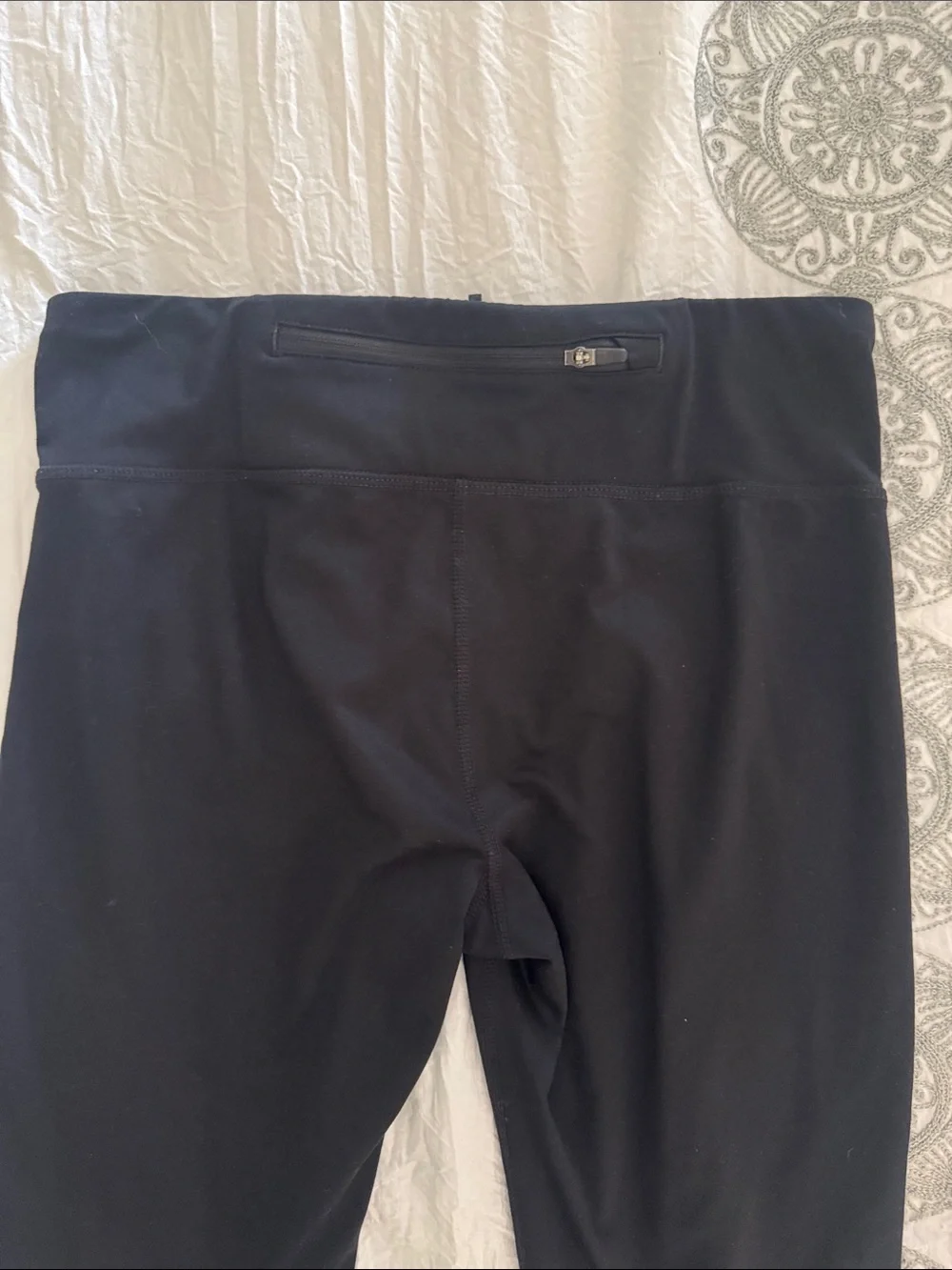 Nike Black Athletic Leggings with Swoosh